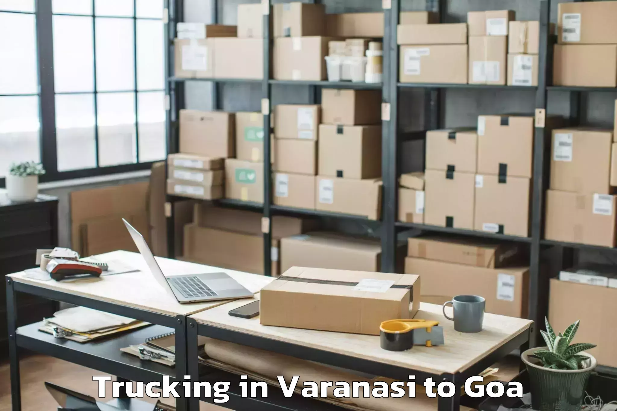 Reliable Varanasi to Goa University Taleigao Trucking